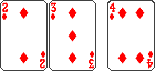 4 High Open Ended Straight Flush